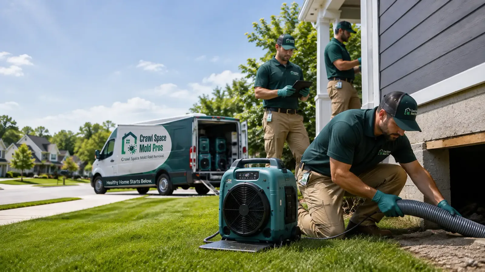Crawl Space Mold Removal in Hawks, MI